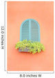 Old Arched Green Window