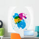 abstract colorful grunge splash paint Wall Decal