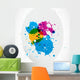 abstract colorful grunge splash paint Wall Decal