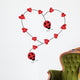 Ladybugs forming heart shape Wall Decal