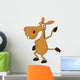 Cute donkey cartoon waving Wall Decal