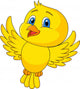 Cute bird flying Wall Decal