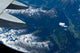 View from the plane of the Alps Wall Mural