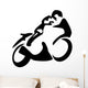 motorcyclist Wall Decal