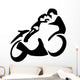 motorcyclist Wall Decal