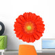 Orange Gerbera Flower Wall Decal