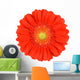 Orange Gerbera Flower Wall Decal