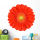 Orange Gerbera Flower Wall Decal