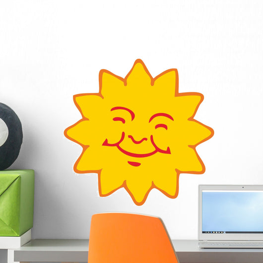 sun smile Wall Decal