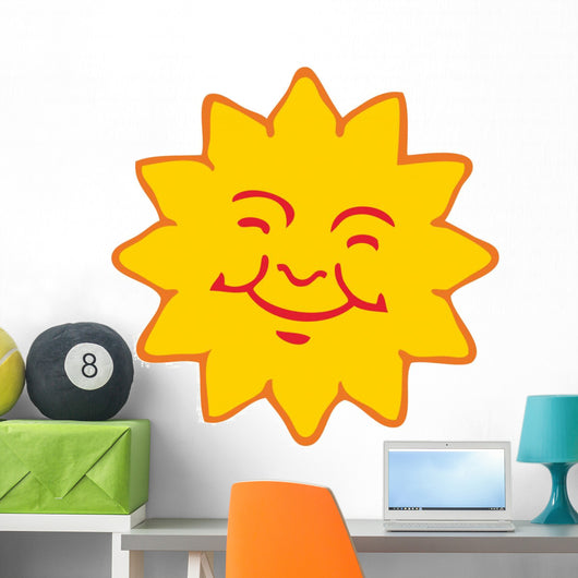 sun smile Wall Decal