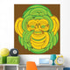 Monkey Face Made up Wall Mural