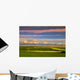 Red Sky Countryside Wall Mural