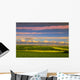 Red Sky Countryside Wall Mural