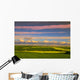 Red Sky Countryside Wall Mural