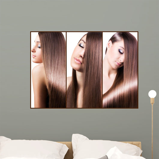 Woman with Healthy Long