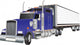 Blue Truck Hauling Refrigerated