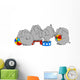 Circus Elephants Wall Decal