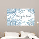 Pcb-layout Style with Text Wall Mural