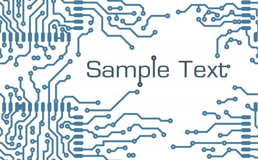 Pcb-layout Style with Text Wall Mural