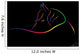Vector image of a horse on a black background Wall Decal