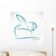 Vector Image Turtle Coming Wall Mural