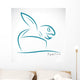 Vector Image Turtle Coming Wall Mural