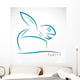 Vector Image Turtle Coming Wall Mural