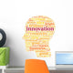Innovation and technology concept  in tag cloud Wall Decal