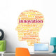 Innovation and technology concept  in tag cloud Wall Decal