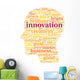 Innovation and technology concept  in tag cloud Wall Decal