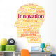 Innovation and technology concept  in tag cloud Wall Decal