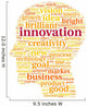Innovation and technology concept  in tag cloud Wall Decal