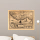 Africa Vintage Map Wall Mural