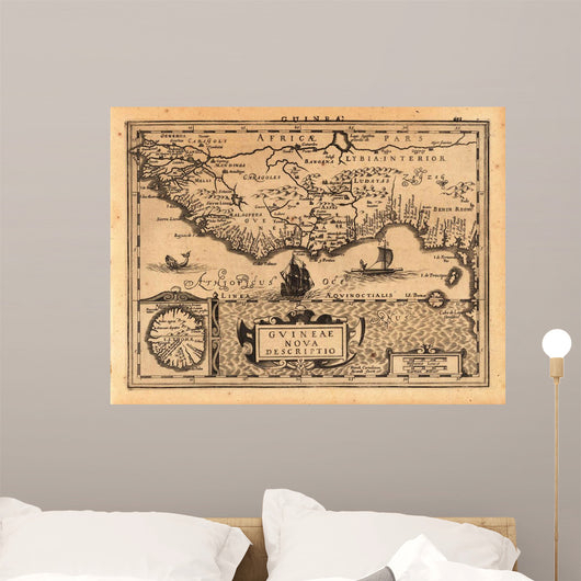 Africa Vintage Map Wall Mural