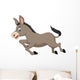 Cute donkey cartoon running Wall Decal