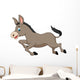 Cute donkey cartoon running Wall Decal