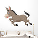 Cute donkey cartoon running Wall Decal