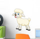 Cute sheep cartoon Wall Decal