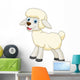 Cute sheep cartoon Wall Decal