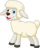 Cute sheep cartoon Wall Decal