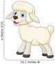 Cute sheep cartoon Wall Decal