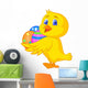 Cute Chick with Colorful Wall Decal