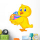Cute Chick with Colorful Wall Decal