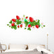 Vector isolated strawberries Wall Decal
