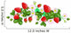 Vector isolated strawberries Wall Decal