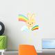 Sky Rainbow Rabbit Wall Decal