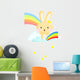 Sky Rainbow Rabbit Wall Decal