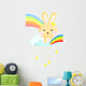 Sky Rainbow Rabbit Wall Decal