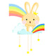Sky Rainbow Rabbit Wall Decal