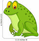 Cute green frog cartoon Wall Decal